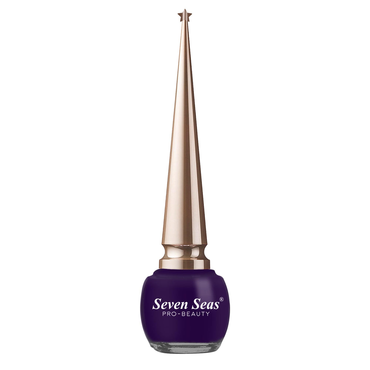 Seven Seas Liquid Color Eyeliner - 5ml | Waterproof | Smudgeproof | Long Lasting | Eyeliner for Women (Purple, 5ml)