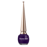 Seven Seas Liquid Color Eyeliner - 5ml | Waterproof | Smudgeproof | Long Lasting | Eyeliner for Women (Purple, 5ml)