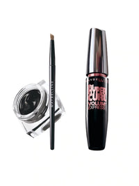Maybelline New York Set Of Liquid Lipsticks - Master Chrome Highlighter - Gel Eyeliner, Multicolor, Matte Finish