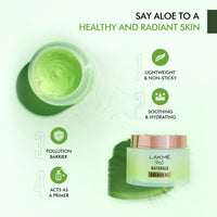 Lakmé 9 to 5 Naturale Aloe Aqua Gel, With Aloe Vera And Glycerine, Lightweight, Non Sticky, For Hydrated And Moisturized Skin, 50 g