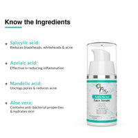 Fixderma 2% Salicylic Acid Serum for Anti Acne & Spot Treatment with 5% Azelaic Acid & 4% Mandelic Acid | Anti Acne Face Serum | Face Serum for Men & Women | Face Serum for Oily Skin - 15g…