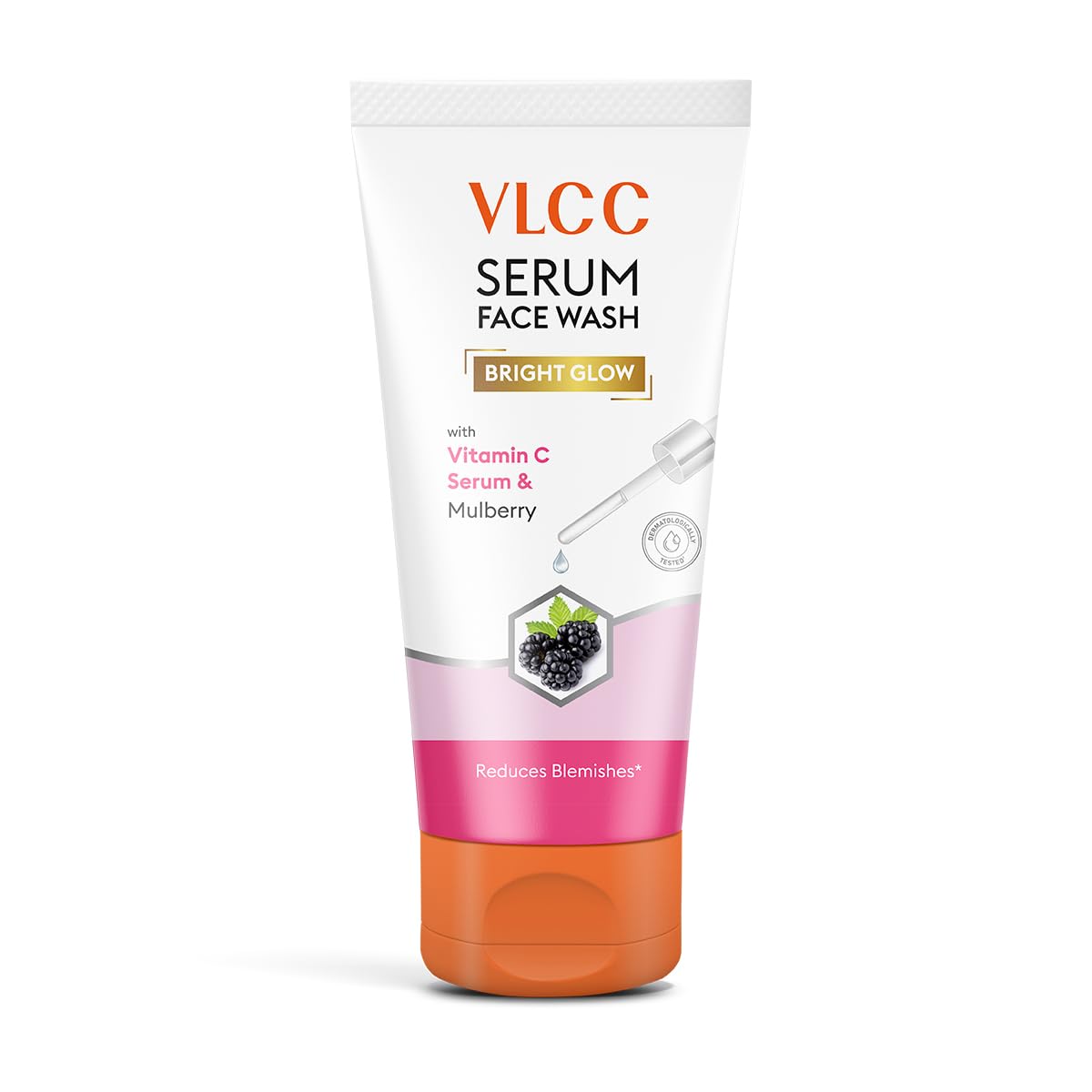 VLCC Serum Facewash - 100ml | with Vitamin C Serum Rich in Antioxidants & Mulberry Extract to Reduce Blemishes & Bright Glow | Dermatologically Tested