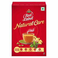 Red Label Brooke Bond Natural Care Tea, With 5 Ayurvedic Ingredients, Ginger, Leaf, 100 Gram