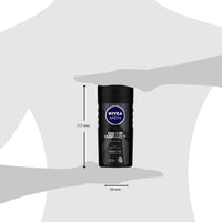 Nivea Men Body Wash, Deep Impact, 3 In 1 Shower Gel For Body, Face & Hair, With Microfine Clay, 250ml (Pack of 3)