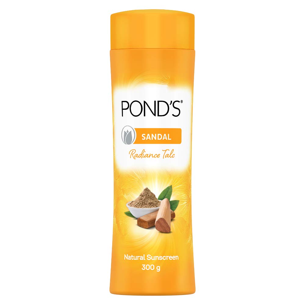 Pond's Dreamflower Fragrant Talcum Powder, Pink Lily, 400 G And Sandal Radiance Talcum Powder, Natural Sunscreen, 300 G