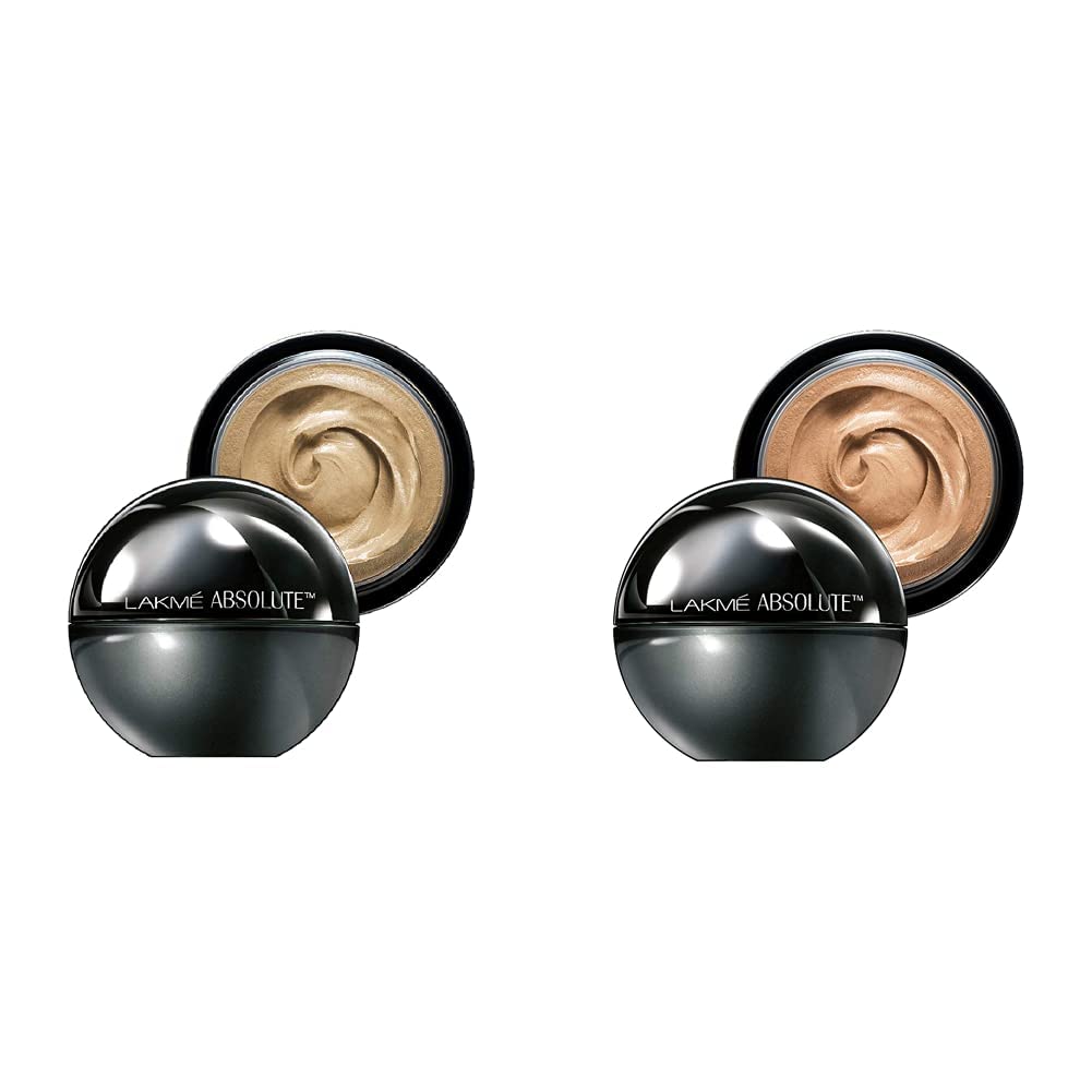 Lakmé Absolute Skin Natural Mousse, Ivory Fair 01, 25g & Lakmé Absolute Skin Natural Mousse, Golden Medium 03, 25g