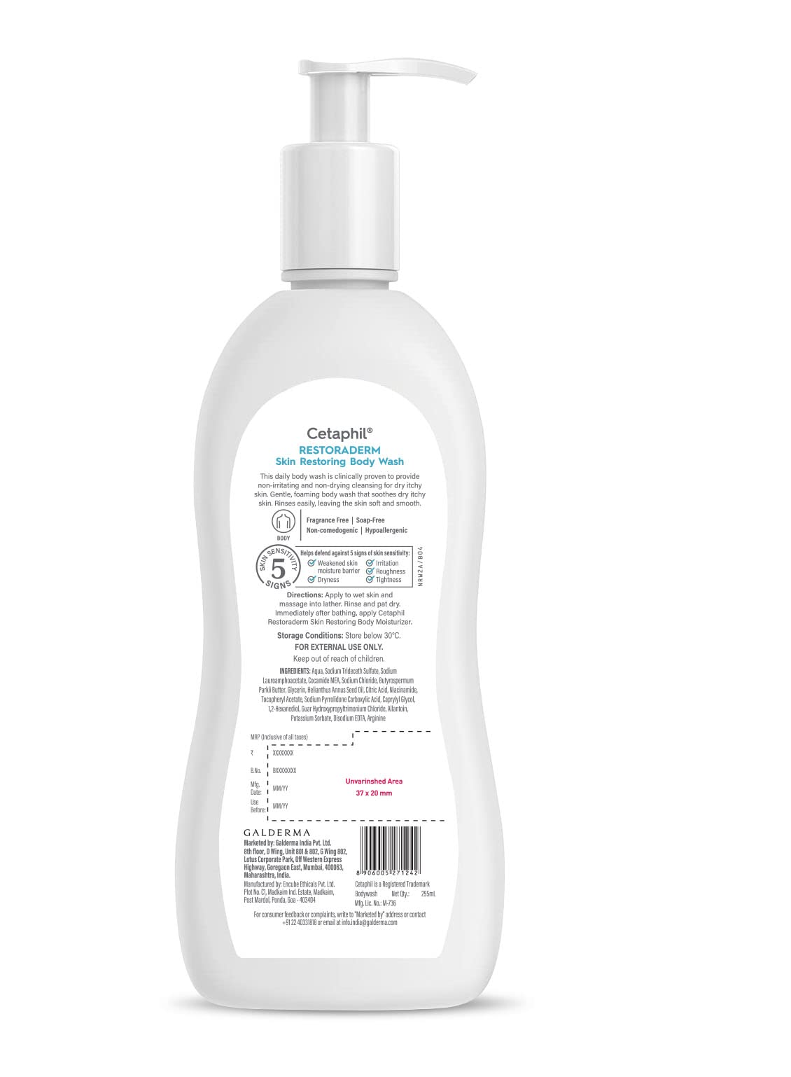 Cetaphil Baby Restoraderm Skin Restoring Body Wash, 295 Ml