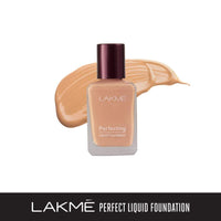 Lakmé Lip Love Chapstick, Spf15, Cherry, 4.5 g And Lakmé Perfecting Liquid Foundation, Marble, 27ml