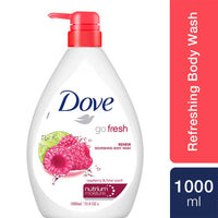 Dove Renewing Raspberry Body Wash with Lime for Renewed Skin, Refreshing Scent, 1L
