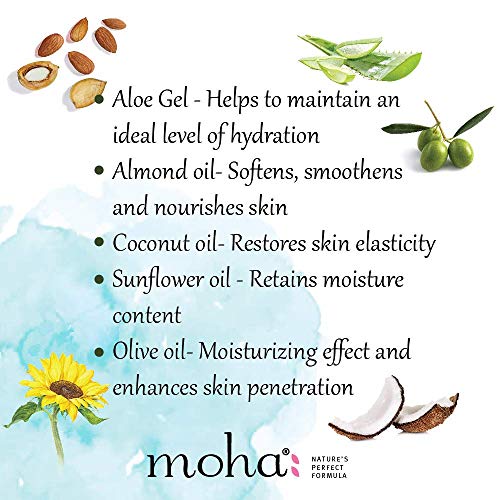 Moha Moisture Lotion and Massage Oil Skincare Combo Of 2 100 ml each
