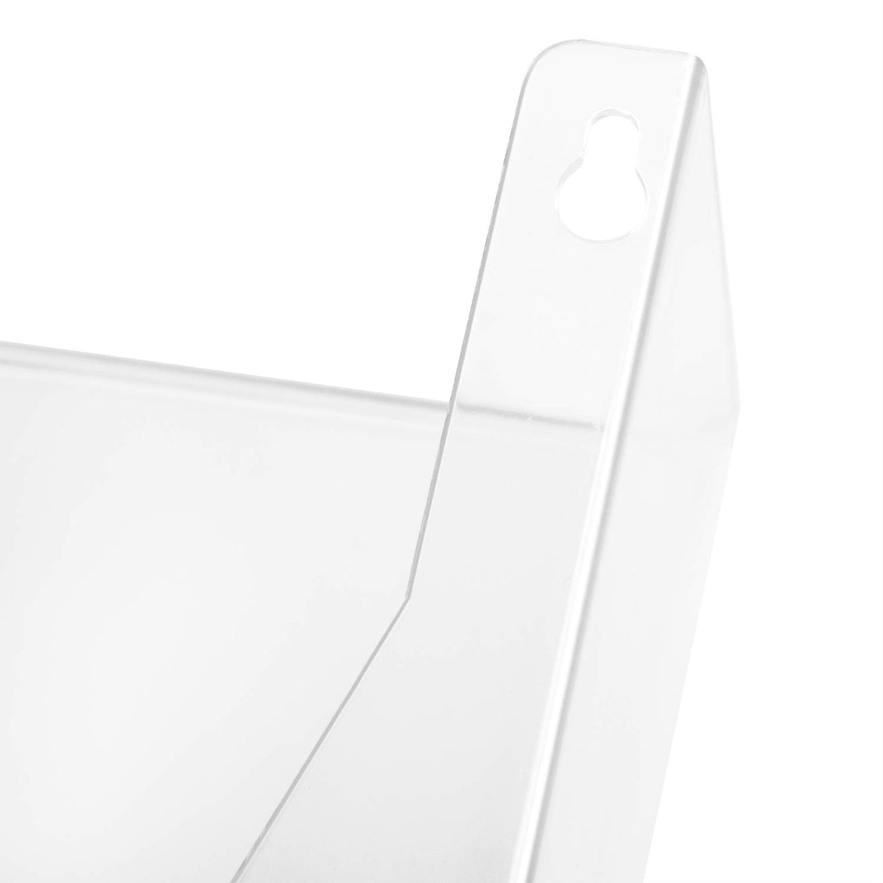 Basics Expandable Plastic Wall Pockets, File Organizer, Stackable, Letter Size, 1-Pocket, Clear