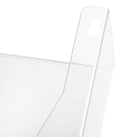 Basics Expandable Plastic Wall Pockets, File Organizer, Stackable, Letter Size, 1-Pocket, Clear