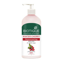 Biotique Winter Cherry Rejuvenating Body Lotion | Moisturizes and Hydrates the Skin | Prevents Ageing, Wrinkles and Dark Spots| 100% Botanical Extracts| Suitable for All Skin Types | 300ml
