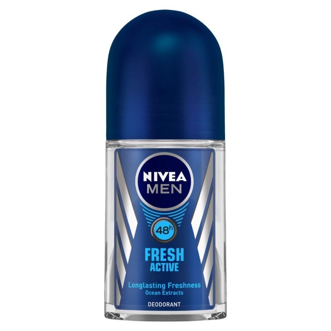 Nivea Men Shower Gel, Active Clean Body Wash, Men, 250ml & Men Deodorant Roll-On, Fresh Active Original, 50ml