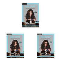BBLUNT Chocolate Dark Brown 5 Minute Shampoo Hair Colour for 100% Grey Coverage - 20ml X 5 (Pack of 3)
