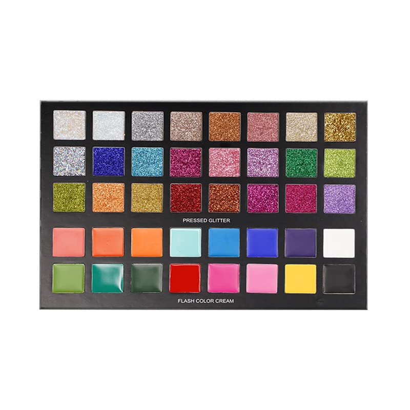 SHOPAAREL Talk To My Eyeshadow (All in one Eyeshaow palette) Shimmery, Powder and Glittery Finish