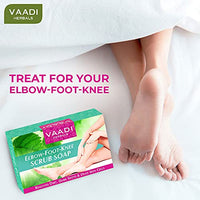 Vaadi Herbals Elbow Foot Knee Scrub Soap with Almond and Walnut Scrub, 75g (Pack of 4)