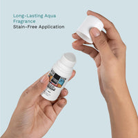 FURR 4% AHA BHA Underarm Roll On with Kojic Acid | Aqua Fresh & Lush Flora Fragrance | 40ml x 2 Units | Helps Reduce Pigmentation, Prevents Body Odour & Brightens Skin | Dermatologically Tested | Antiperspirant