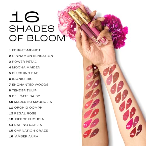 Lakmé Rouge Bloom Matte Lip Liquid, Matte Finish, Longlasting For Up To 14 Hours, Quick Drying & Transfer-Proof, Infused With Vita Rose For Smooth & Moisturised Lips - Delicate Daisy