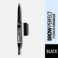 Blue Heaven Brow Perfect Eyebrow Enhancher, Long Lasting, Smudge Proof, Waterproof Eyebrow Pencil, One Swipe perfect finish, Black, 0.30gm