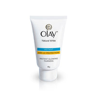 Olay Night Cream Natural White Fairness Night Moisturiser, 50g And Olay Natural White Light Instant Glowing Fairness Cream, 40g