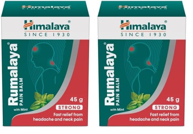 Himalaya Rumalaya Pain Balm 45 g | Fast Relief From Headache And Neck Pain Ayurvedic (Pack of 2)