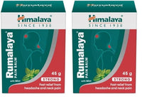 Himalaya Rumalaya Pain Balm 45 g | Fast Relief From Headache And Neck Pain Ayurvedic (Pack of 2)