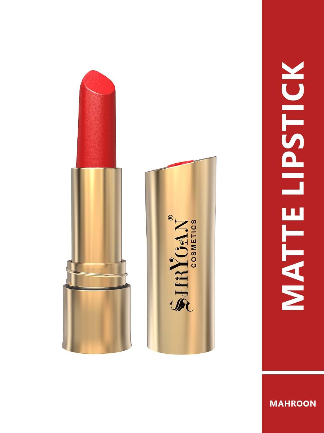Shryoan Women's Long Lasting Non-Transfer Matte Lipstick| Smudge & Waterproof Lipstick With 24 Hr Stay (Shade 18)