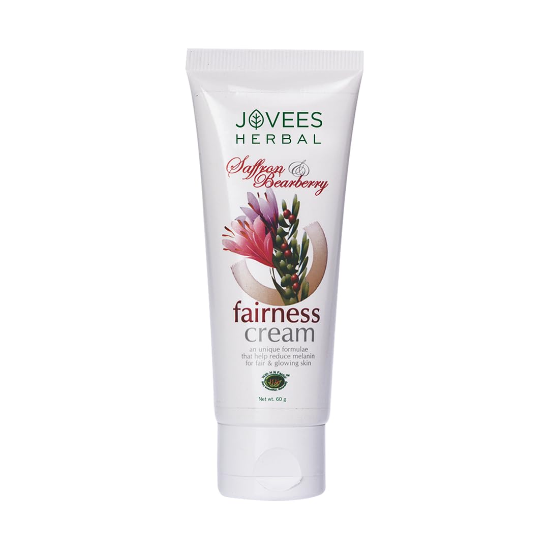 Jovees Herbal Papaya Face Wash For Brightening and Glowing Skin And Saffron & Bearberry Fairness Face Cream |Whitening and Depigmentation For All Skin Types