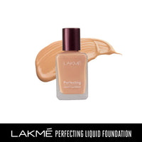 Lakmé Perfecting Liquid Natural Foundation, Marble, 27Ml & Lakm?© 9 To 5 Complexion Care Cc Cream Light Coverage for Acne Prone Skin, Almond, 30G
