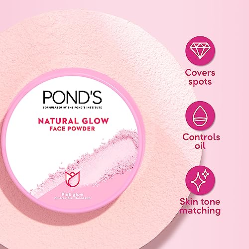 POND's Natural Glow Face Matte Powder For Normal Skin, Pink Glow - 30G