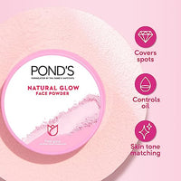 POND's Natural Glow Face Matte Powder For Normal Skin, Pink Glow - 30G