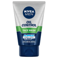 NIVEA MEN Oil Control Face Wash 100 g | With Magnolia Bark Extracts for 12 Hr Oil Control in Summer | 10 X Vitamin C Effect for Radiant Skin | For Oily Skin