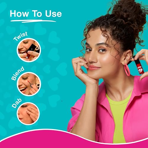 SWISS BEAUTY CRAZE Bite Me Liquid Natural Hydrating Tint with Dewy Finish | 6-Hour Stay | Shade- Love Bite, 4ml