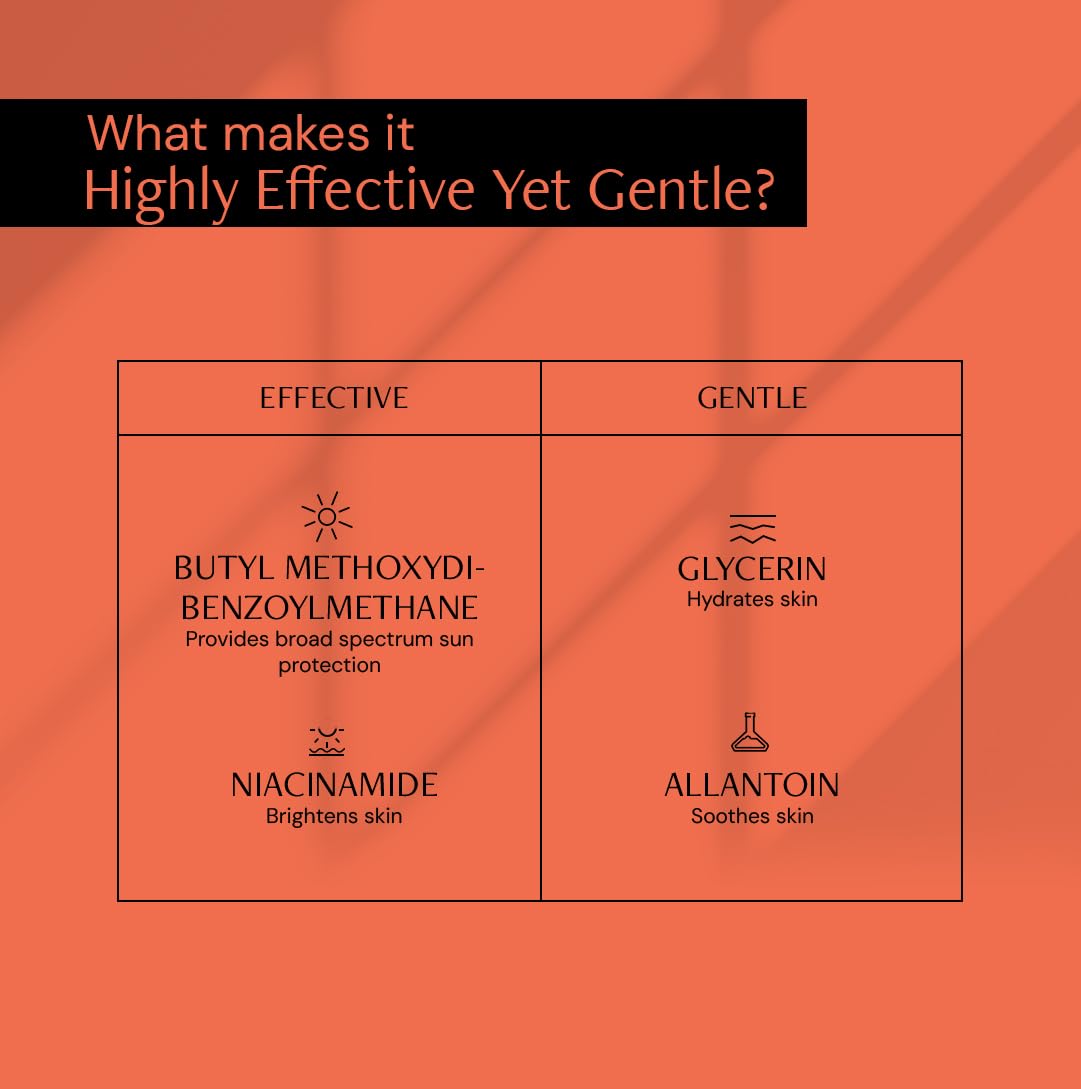 Deconstruct Brightening Sunscreen for Dry Skin with SPF 50+ | 8 hours Long Lasting Dewy Sunscreen | Water Resistant, No White Cast, Quick Absorbing | For Women and Men | 50gm (Pack of 2)
