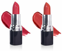 Barva Natural & Moisturising Lipsticks made using Clarified Butter, Kokum butter and Mineral Colours, 4.3g (Pack of 2) (Rose Damask 225 & Fuchsia 336)