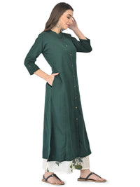 Pistaa's  Women's  Cotton Solid Readymade Salwar Suit Set