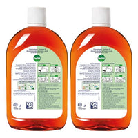 Dettol Antiseptic Liquid for First Aid, Surface Disinfection and Personal Hygiene 750ml (Pack of 2)