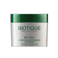 Biotique Bio Neem Purifying Face Wash, 200ml & Bio Clove Purifying Anti Blemish Face Pack, 75g