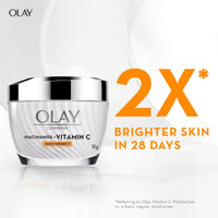 Olay Vitamin C Kit for 2X Glow | Vitamin C Cream with Free Cleanser l Even Glow and Smooth Texturee | With Niacinamide l Normal, Oily, Dry & Combination Skin l Parabens & Sulphate free | Pack of 2