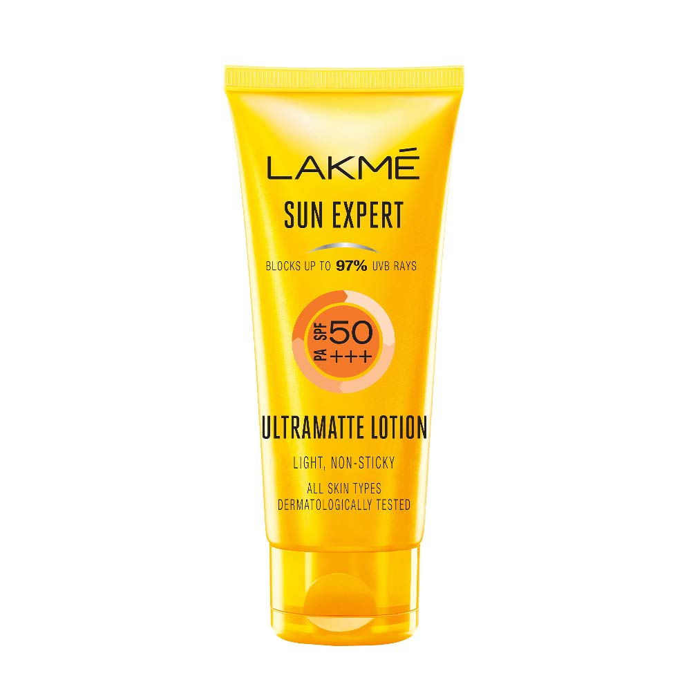 Lakmé Sun Expert SPF 50 Ultra Matte Lotion, 100 ml and Lakmé Blush & Glow Kiwi Freshness Gel Face Wash, with Kiwi Extracts, 100g