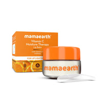 Mamaearth Vitamin C Moisture Therapy Lip Balm Spf 50 Dry & Chapped Lips 15 G|Heals, Brightens, Protects|Glossy Finish|Coconut Oil, Shea Butter, Ceramides, Kojic Acid100% Free Of Petroleum Jelly,White
