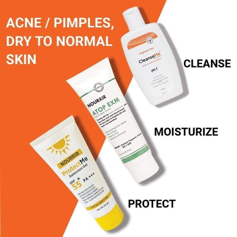 NOURRIR Atop Exm Hydration Cream - Soothes Sensitive Skin with Allantoin, Vitamin E & Dead Sea Minerals, Fragrance-Free, 75 ml