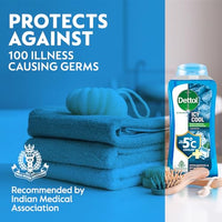Dettol Body Wash and Shower Gel for Women and Men, Cool - 250ml | Soap-Free Bodywash | 12h Odour Protection