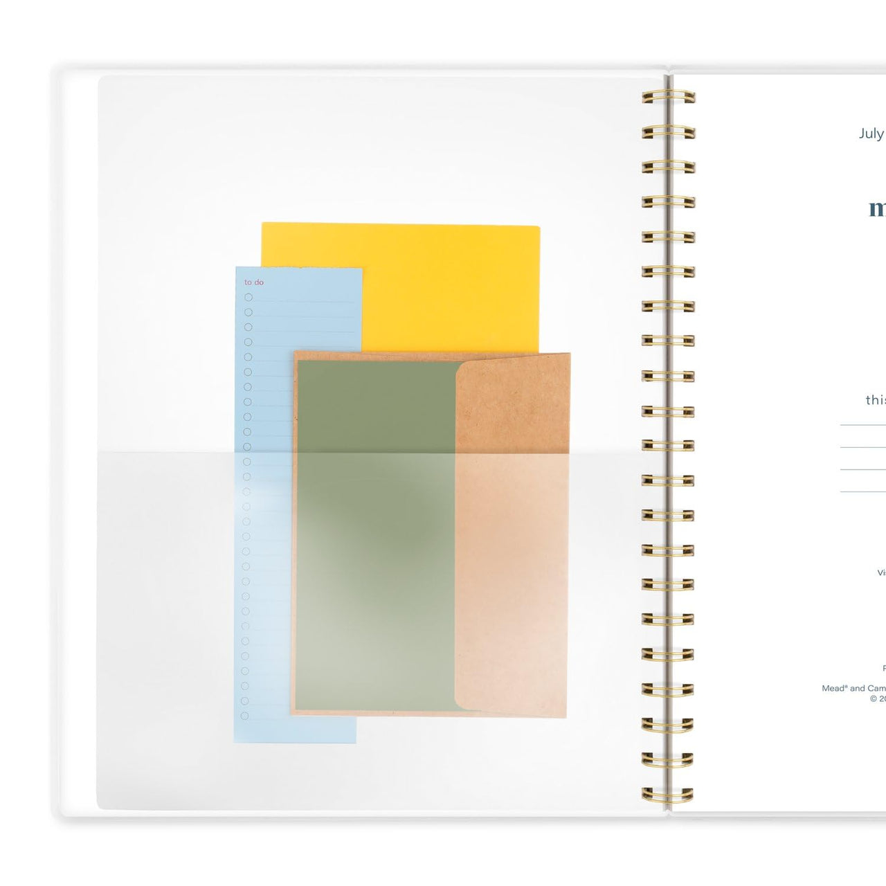 Cambridge Planner 2024-2025 Academic, Weekly & Monthly, 8-1/2" x 11", Large, Monthly Tabs, Flexible Cover, Bridgette (1712-905A)