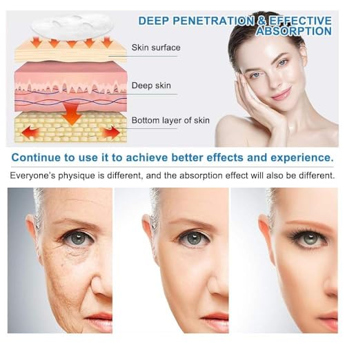 QERINKLE Pack of 4 Bio-Collagen Overnight Face Mask|Korean Glass Skin Hydrogel Mask for Deep Hydration|Hyaluronic Acid,Niacinamide,Vitamin E&Centella (Pack of 4,Unscented)