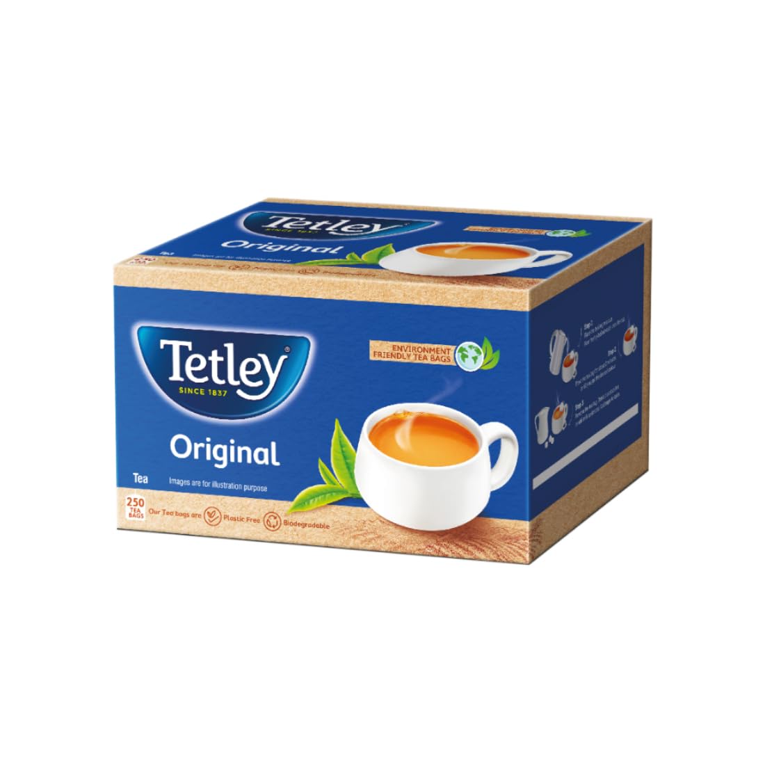 Tetley Original Black Tea - 250 Tea Bags, 425 grams, Pack of 1