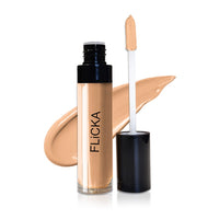 FLiCKA Cover Story Liquid Light Weight Natural Concealer With Full Coverage For Women| Contains SPF, Argan & Avacado Oil| Concealer For Face Makeup, 01.2 Sand, 8.5ml