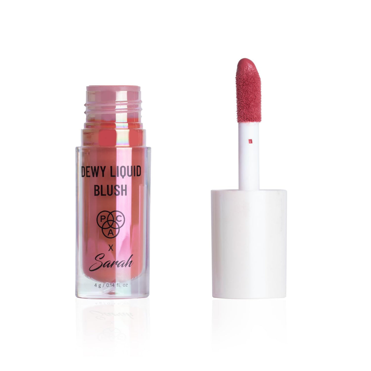 PAC X Sarah Dewy Liquid Blush (Fudge Me Not) for Face Makeup | Long-Lasting & Lightweight Liquid for Dewy Glow | Blendable & Buildable Coverage | Cruelty-Free & Vegan | Dermatologist-Tested Formula