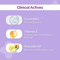 The Derma Co 1% Ceramide Complex Lip Balm With Ceramides & Vitamin E For Dry & Chapped Lips - 4G (Pack Of 2), Off White